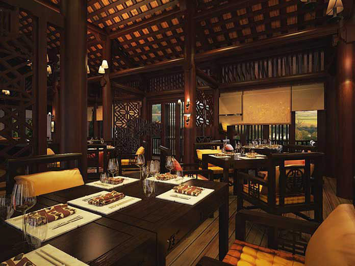 Rèm cuốn tiện lợi cho nhà hàng